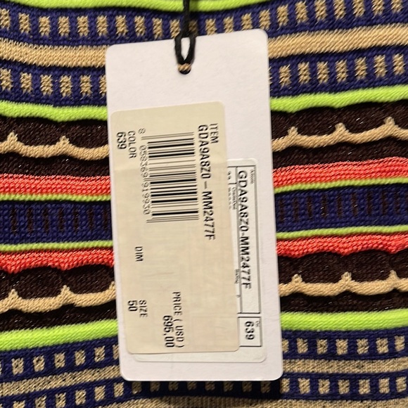 M Missoni Striped Dress Size 50 (Italian) NEW w/tags - Picture 5 of 7